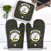 MacMillan Hunting Modern Tartan Crest Oven Mitt And Pot Holder (2 Oven Mitts + 1 Pot Holder)